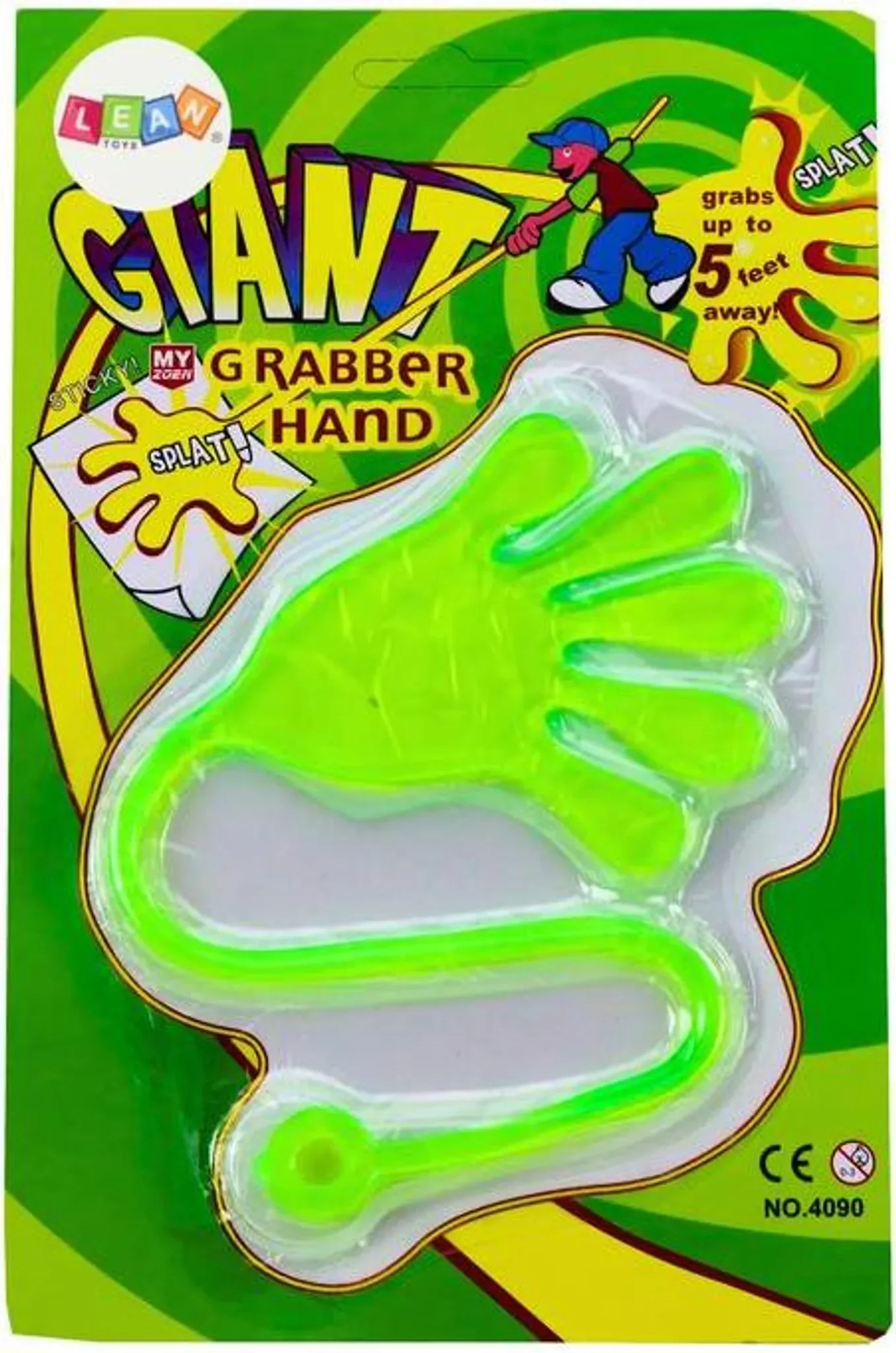 Klebrige Hand – Flexibles Schleim-Spielzeug in Grün